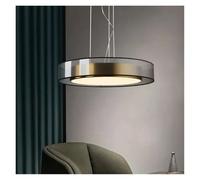 Genérico Modern Luxury Gold Metal Circular PVC Mesh LED Pendant Light For Living Room Dining Room