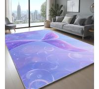 Genérico Moderna Alfombra FantasíA Dibujo Animado Burbuja Cola De Pez Suave y Esponjosa Alfombra De Pelo Corto para Sala de Estar Dormitorio PúRpura Claro, 160 x 230 cm