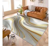 Genérico Modernas Franela Alfombra Estampada 3D IlusióN Visual 120x180 cm Antideslizante Lavable Pelo Corto Alfombras Blanco GrisáCeo para Sala Estar Dormitorio Pasillo Espacio Interior
