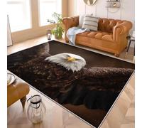 Genérico Modernas Franela Alfombra Estampada Animales Aves áGuilas Marinas 140x200 cm Antideslizante Lavable Pelo Corto Alfombras MarróN para Sala Estar Dormitorio Pasillo Espacio Interior