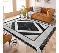 Genérico Modernas Franela Alfombra Estampada GeometríA Minimalista Abstracta 80x150 cm Antideslizante Lavable Pelo Corto Alfombras Gris para Sala Estar Dormitorio Pasillo Decorar Interior