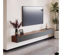 Genérico Moderno Mueble Flotante para TV, Consola Multimedia de Pared, Elegante Centro de Entretenimiento con Tapa para enchufes, Mueble de TV Compacto (120 x 24 x 20 cm)
