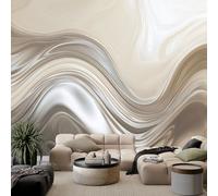 Genérico Moderno Papel Pintado Efecto 3D 200 x 140 cm, Papel tapiz fotográfico Abstracto Mármol Líquido Rayas Fotomurales Pared Tejido No Tejido Moderna Decoración De Pared Sala Cuarto Oficina Salón