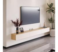 Genérico Moderno Soporte de TV de Pared, Consola Multimedia Flotante, Elegante Centro de Entretenimiento, Mueble Decorativo con Tapa para enchufes (B, 150 x 24 x 20 cm), Ideal para la decoración del
