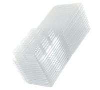 Genérico Molde de Cera Transparente de Pvc 50 Unidades, Bandeja para Cubitos de Jabón y Velas, Tamaño 21x7,5x2,5 Cm, Recipiente Plástico para Cera Derretida, Apto para Fabricación de Velas
