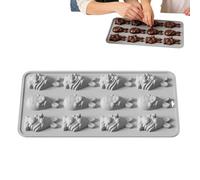 Generico Molde de chocolate de conejo, molde de silicona para hornear, molde para hornear con molde flexible, molde de pastel de caramelo, taza de silicona duradera con fácil uso, manual de jabón para