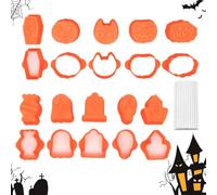 Genérico Molde de Halloween para Cake Cortadores de Piruletas de Temporada | Moldes Para Hacer Piruletas Festivas para Panaderos, Padres, Aficionados, Principiantes, Profesionales, , Hogar, Cocina,