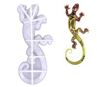 Generico Molde de lagarto, molde de silicona para bricolaje | de silicona 3D de resina gecko, de gecko, artesanal en resina epoxi de bricolaje para la artesanía de la