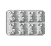 Generico Molde de silicona Bunny - Molde para dulces antiadherente, reutilizable, bandeja de horno en relieve con conejo, forma para postre de liberación suave | para celebrar
