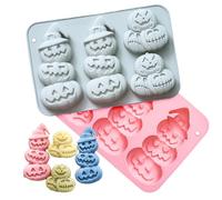 Genérico Molde de Silicona de Calabaza | 2 Piezas De Molde De Halloween Para Hornear | Hacer Velas | Para Panaderos Padres Aficionados Principiantes Profesionales Hogar Cocina Escuela