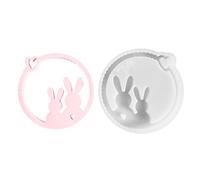 Generico Molde de silicona de conejo - Ornament Rabbit, molde del sol de Pascua de silicona | Interacción entre artes y oficios de interacción de amigos de la familia fácilmente