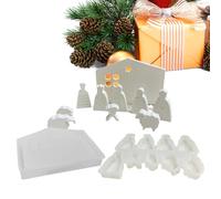 Generico Molde de silicona para Belén de Jesús - Molde reutilizable para resina, yeso y arcilla | Moldes artesanales detallados para jabones y decoraciones | Forma DIY para Navidad proyectos c