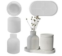 Generico Molde de silicona para maceta | contenedor de plantas y forma de silicona del soporte A | Herramientas de molde para verter creativas como decoración de mesa para el dormitorio de la