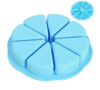 Generico Molde de silicona para pizza,8 cavidades triangulares,molde mousse - pasteleros principiantes mujeres hombres cumpleaños reuniones noche familiar hogar eventos temáticos