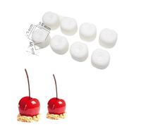 Genérico Molde de silicona para tartas de la serie de frutas: cereza, caqui, granada, fresa, limón y durian. Molde para horneado de mousses, decoración de tartas, postres y mousse en la cocina.