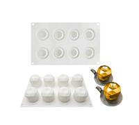 Genérico Molde de silicona para tartas de la serie de frutas: cereza, caqui, granada, fresa, limón y durian. Molde para horneado de mousses, decoración de tartas, postres y mousse en la cocina.