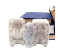 Generico Molde De Vela 3D - Molde De Silicona Para Jabón, Vela, Perfumada, Para Fusión - Para Jabón Hecho A Mano De Yeso Para Rea