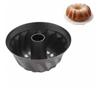 Genérico Molde Fiorela Alto con Tubo Antiadherente 25×10,5 cm - Acero Premium, Horneado Uniforme, Desmolde Perfecto, Libre de PFOA - Ideal para Bizcochos, Pasteles y Repostería Profesional