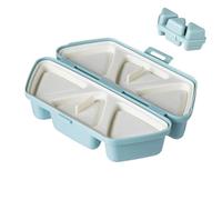 Genérico Molde Para Arroz Triangular | Antiadherente 6 Cavidades Plegable,Molde Sushi Onigiri Herramienta - Para Ninos Y Adultos Comidas En Casa Escuela Oficina Picnic Camping Viaje