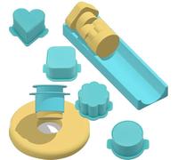 Genérico Molde para Cake,Herramienta de Repostería Reutilizable | Moldes con Formas para Cake - para Postres, Plastilina Comestible, Dulces, Chocolate, Celebraciones, Infantiles,