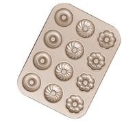 Genérico Molde Para Donuts - Bandeja De Cocina Antiadherente | Molde De Donut,Destinado a la Preparación del Desayuno, la Elaboración de Postres y la Cocina en Días