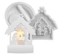 Generico Molde para escenas de natividad de silicona | para religiosas, material de artesanía multifuncional suministro de jabón para las actividades de la madre para niños adolescentes