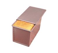 Genérico Molde Para Pan Con Tapa,Molde Para Hornear Pan Antiadherente | Reutilizable Antioxidante Para Repostería Casera Almacenaje Meriendas Camping