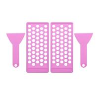 Genérico Molde para Rellenar Lápiz Labial 50 Orificios 5g Espátula Flexible Kit para Hacer Bálsamo Labial Casero Herramientas para Brillo de Labios DIY Color Púrpura