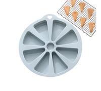 Genérico Molde Triangular - Molde silicona antiadherente 8 cavidades - De Mousse,Para Pizza, Mousse, Postre, Fruta, Pudin, Gelatina, Pan De Maiz, Palomitas, Patata, Cocina