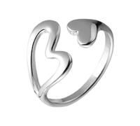 Genérico Moldes Anillos Anillos Plata Adjustable Love Ring With You Jewelry Rings Parejas Hugging Ring For Women Girls Limpiador Anillos, talla única, Zinc alloy, Sin piedras preciosas