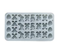 Genérico Moldes de Chocolate de Pascua | Fácil Desmoldeo Huevo Conejito - Molde de conejo de Pascua para chocolate,Para Decorar Galletas, Pasteles y Caramelos en Cocina Casera,