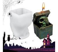 Generico Moldes de Halloween | Molde de silicona para estuco | Fácil extracción de moldes de yeso artesanal para decoraciones festivas proyectos terapia