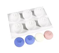 Generico Moldes de horno | 6 cavidades antiadherentes reutilizables para arándanos | para tartas de silicona - para tartas, pudines, helados, galletas, postres - Casa y cocina