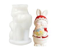 Generico Moldes de Pascua Candle - 3D Rabbit Reusable - Silicona Easter Egg Mold | for Aromatherapy Home Decoration Soap Casting Birthday Offices Room Desktop