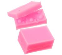 Genérico Moldes de Silicona para Arcilla y Dulces Juego de 4 Piezas Mini Moldes para Cuerpos Pequeños Color Rosa Resistentes a Altas Temperaturas Aptos para Repostería y Manualidades