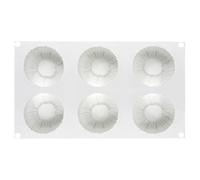 Genérico Moldes De Silicona Para Tartas Mousse | Molde De Silicona Resistente Al Calor Con 6 Cavidades - Bandeja Elaboración Postres Franceses | Para Helado, Pudín, Caramelos, Pastelería, Trufas Y