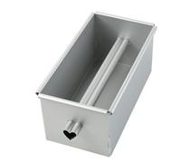 Genérico Moldes para pan, Molde de pastel de aleación de aluminio para tostadas, Molde para pan para hornear largo y reutilizable con tubo extraíble para pasteles, pastel de carne para sándwiches