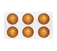 Genérico Moldes silicona pasteles,Molde Para Pudín De 6 Cavidades Resistente Al Calor,Forma Para Hornear Pastelería Y Chocolate -, brownie, pudin, caramelo, pastelería, trufa