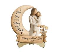 Genérico Mom and Daughter Figurines - Present For Mom | Mother Daughter Gift Hand Painted Figure, Ideas Mothers Day Christmas Thanksgiving Birthday Gift, Home Decor