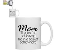 Genérico Mom Coffee Mug - 350ML Funny Ceramic, Novelty Gift Cup | Appreciation Drinkware Design, Cute Humor Tea Cup for Birthday Mothers Day from Son Daughter