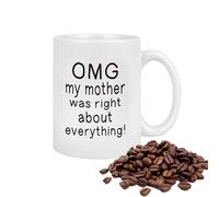 Genérico Mom Coffee Mug - 350ML Funny Ceramic, Novelty Gift Cup | Appreciation Drinkware Design, Cute Humor Tea Cup for Birthday Mothers Day from Son Daughter