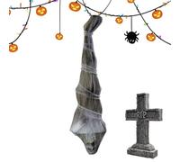 Genérico Momia de Halloween, Decoraciones de Halloween de cadáver - Accesorio Ligero y Reutilizable para,Ojos iluminados y cuerpos temblorosos, Colgantes, Suministros para Fiestas de cadáveres, acces