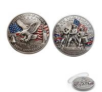 Genérico Moneta commemorativa del 250° anniversario Degli Stati Uniti, moneta commemorativa del 250° anniversario di We The People, Regalo da Collezione per veterani e collezionisti (1PCS)
