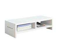 Genérico Monitor Stand - 19.69x7.87x5.12 Inches, 2-Layer Wooden with 4 USB Ports | Computer Monitor Holder Printer Stand For Laptop Electronics Home Office Study Work Dorm Playroom College Cubicle