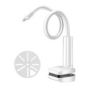 Genérico Monitor Stand - ABS Camera Stand | Long Arm Bracket Flexible Clip Clamp | Adjustable 360° Mount Holder, For Nursery Cot Kitchen Shelf Bathroom Furniture, Universal Fit