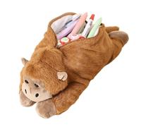Genérico Monkey Plush Pencil Case 25cm Cute Zipper Stationery Organizer Bag | Soft, Large-capacity Pouch With Adorable Monkey Face For Fun Storage. Perfect For Kids, Teens, And Creative Offices.