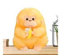 Genérico Monkey Plush - Stuffed Toy | Cute Monkey Plush Toy 11.8 Inch Holding Banana Soft Stuffed Animal Doll For Kids Gift Bedroom Decor Cuddly Plushs For Boys Girls Entertainment.