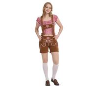 Genérico Mono Bávaro Lederhosen Bordado Cordones Cuero Traje Fiesta Cerveza Tradición Alemana Hombre Festival Mono Tracht Cómodo, marrón, L
