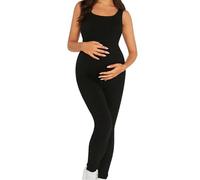 Genérico Mono De Mujer De Fiesta - Mono Rosa Mujer - Mono De Maternidad Negro Ajustado Que Levanta La Cadera Ropa De Abrigo Informal