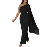 Genérico Mono De Mujer Elegante - Mono Termico Mujer - Vestido De De Noche De Un Hombro para Mujer con Atractivo para Ser Elegante Y Favorecedor